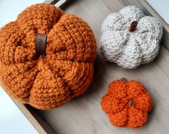 PATTERN: Kent Pumpkin I Crochet Pumpkin Pattern I Crochet Pumpkin I Fall Decor