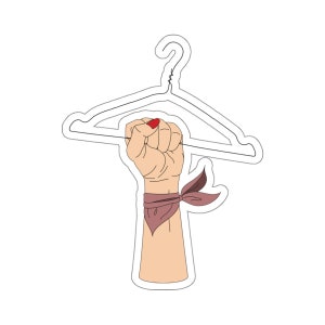 Empowering Pro-Choice Fist Sticker - Advocate for Women&#39;s Rights