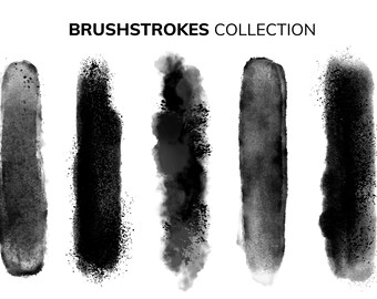 Handmade Brush Stroke Vector Set - Easy to Use for any DIY Design Projects