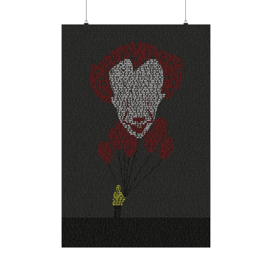 Words of Fear: Pennywise & Georgie Movie Script Poster - IT Chapter 1 ...