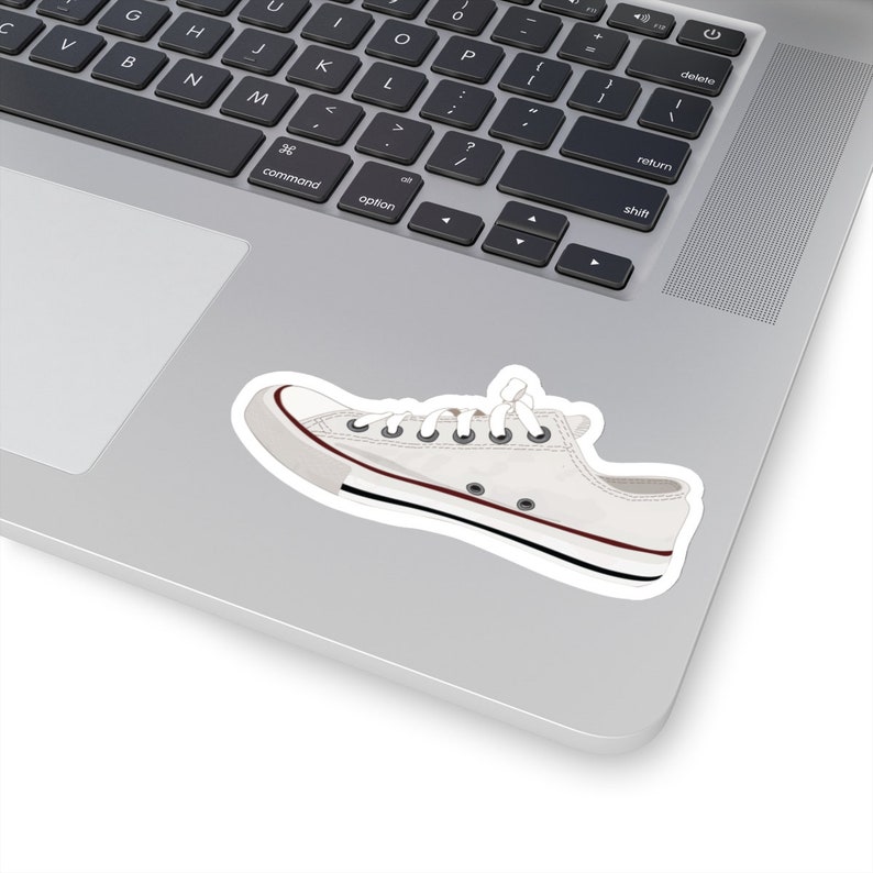 Convers Sticker Classic White Converse Shoe Sticker - Trendy Vinyl Decal for Sneaker ...
