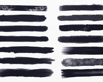 Handmade Brush Stroke Vector Set - Easy to Use for any DIY Design Projects