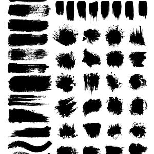 Handmade Brush Stroke Vector Set - Easy to Use for any DIY Design Projects