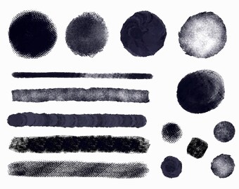 Handmade Brush Stroke Vector Set - Easy to Use for any DIY Design Projects