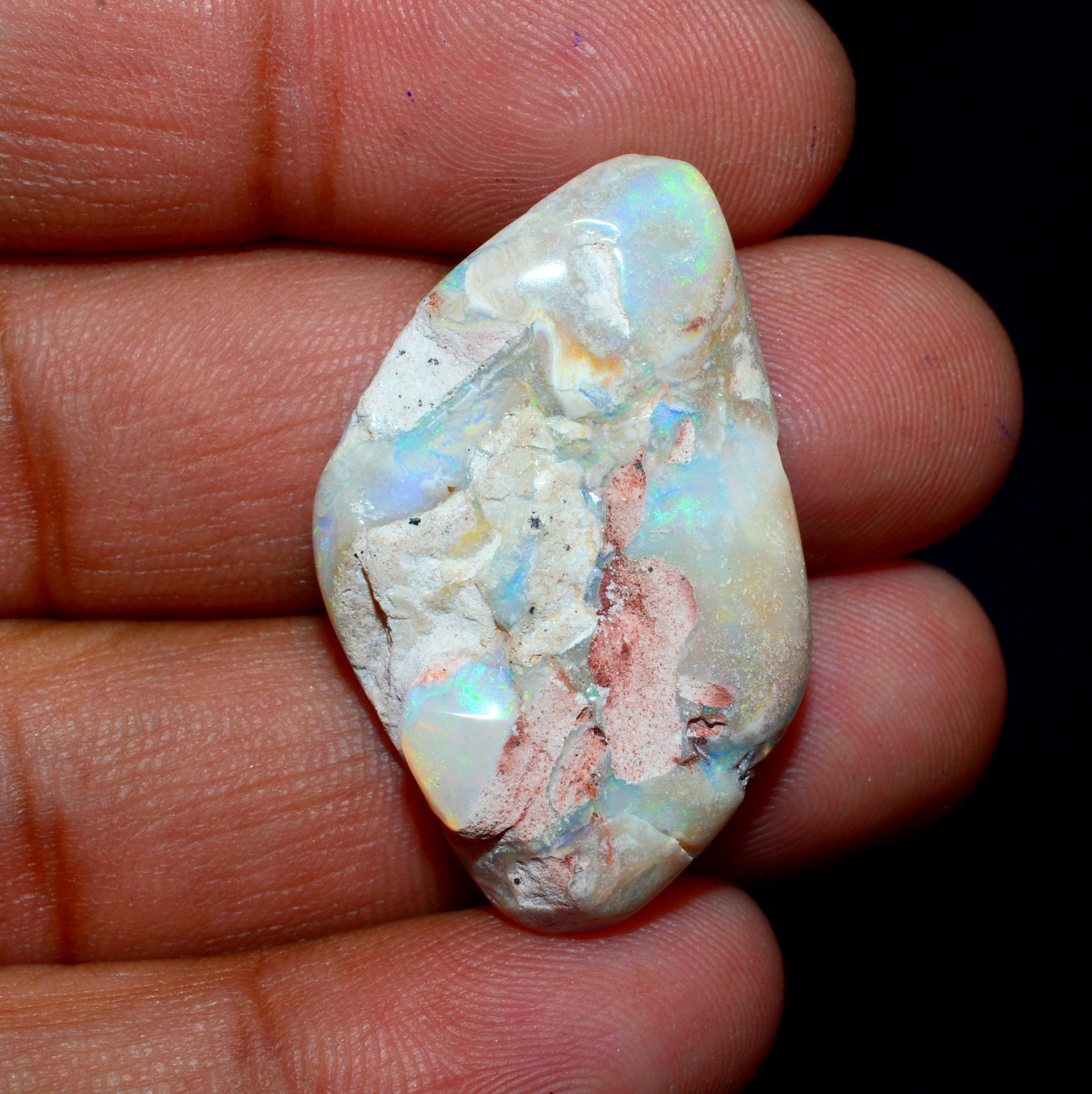 Australian Opal Rough/AA Opal Gemstone/Multi Fire Etsy