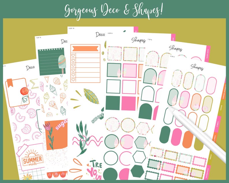 Split Paper Sticker 2025 Kit 21 Split Screen Sticker Book | Sugar Rush Mode | Summer Treat ...