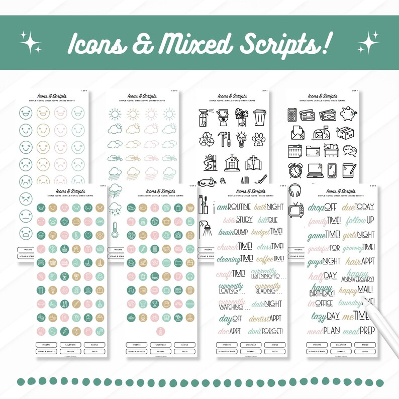 2026 Mini Kit 3 Sticker Book | Beauty & the Beach | Split Screen ...