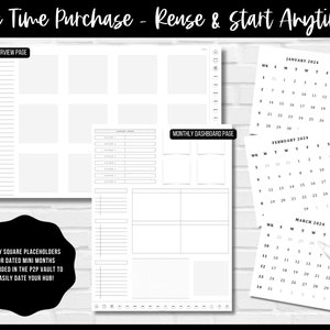 P2P Planner Hub 2.0 BEST Build As You Go Customizable Digital Planner Over 150 Templates Apple Google Calendar Integration image 2