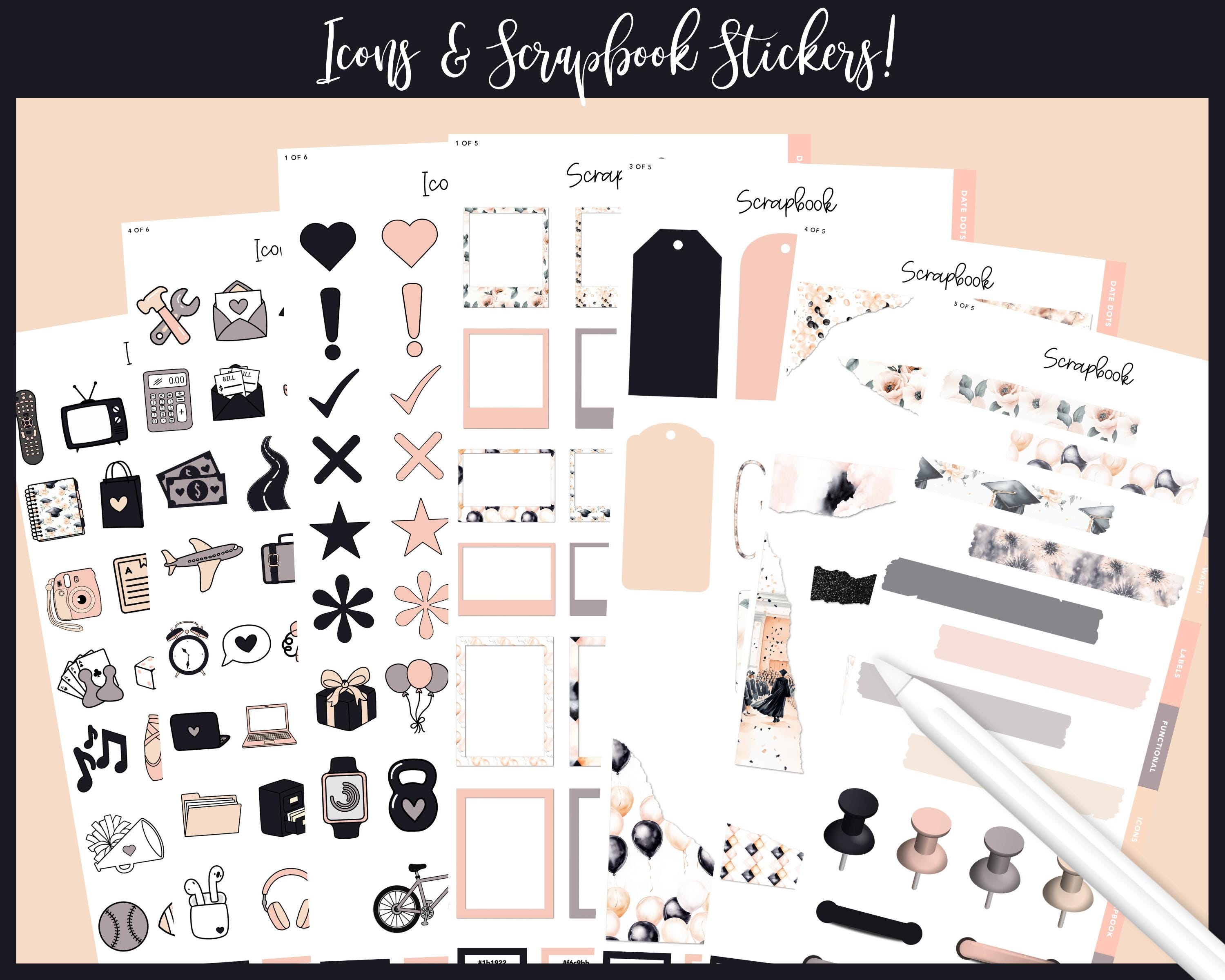 Mini Split Sticker 2025 Kit 16 Split Screen Sticker Book | Tassel Time Baby! | Graduation ...