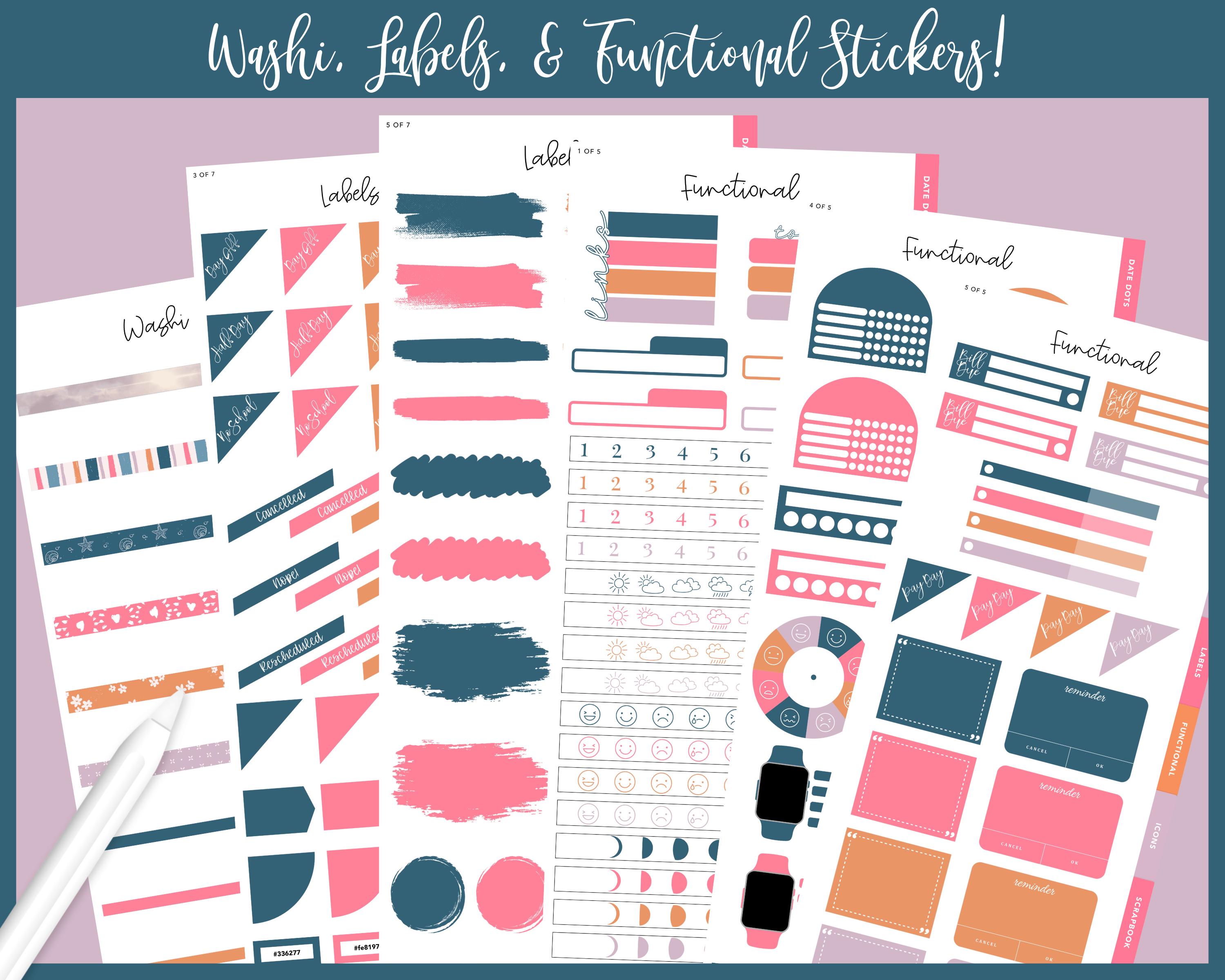 Split Paper Sticker 2025 Kit 27 Split Screen Sticker Book | Magical Summer Nights | End of ...