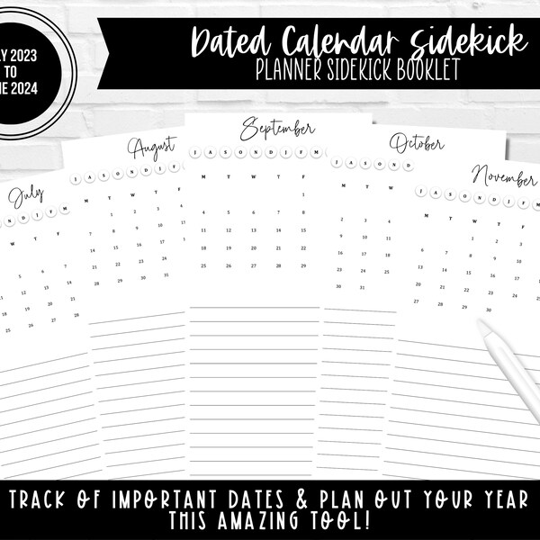 2023 Screen Calendar Etsy