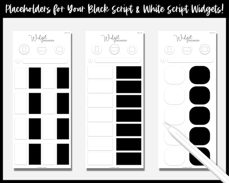 Widget Organizer - Planner Sidekick Booklet | Made for Organizing ...