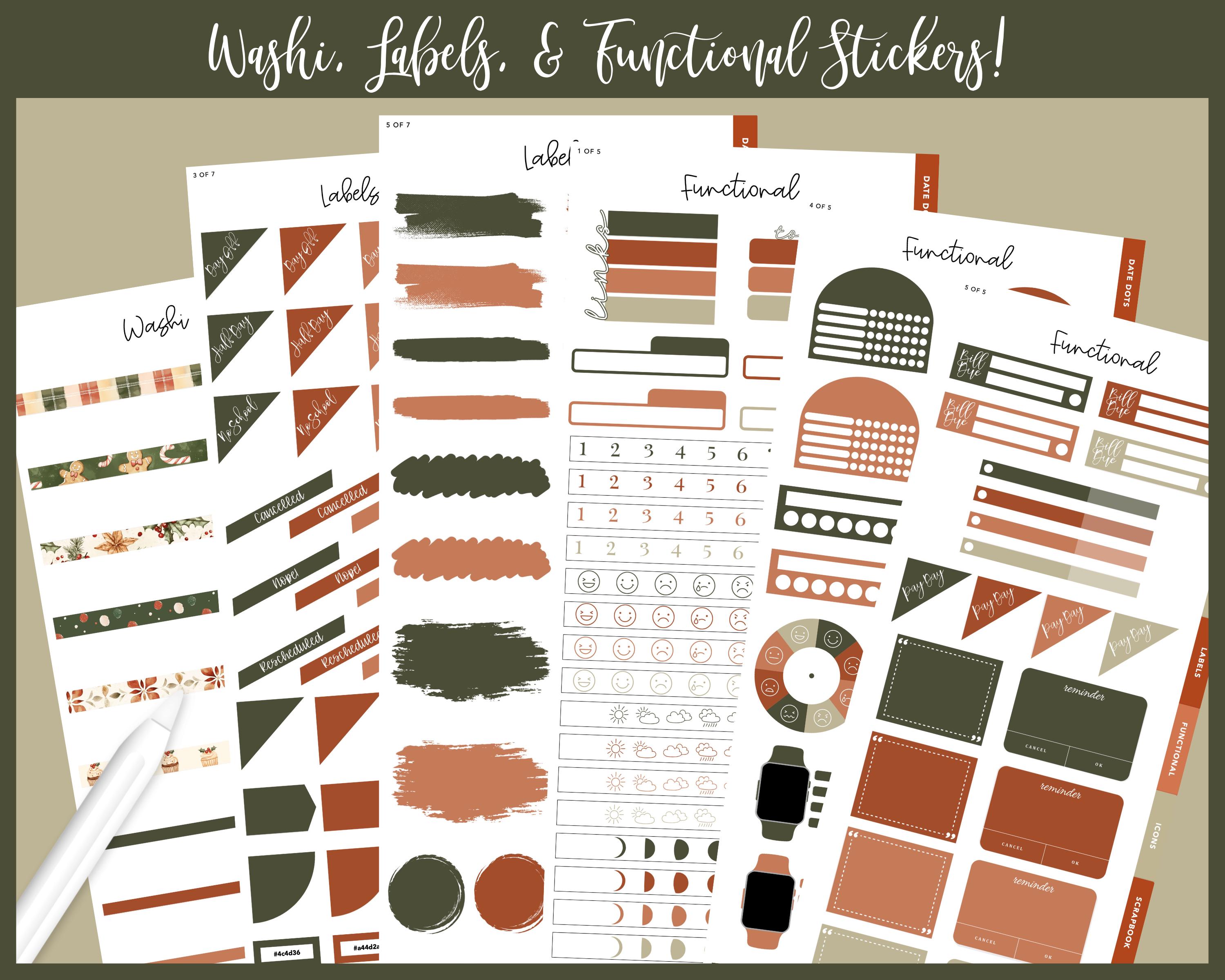 Nqa Stickers 2025 Kit 39 Split Screen Sticker Book | Baked With Love | Winter ...