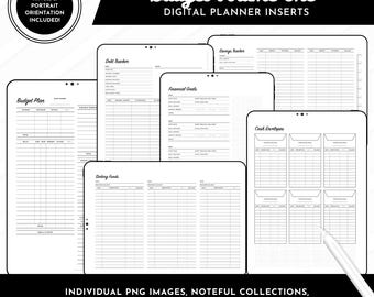 Budget v1 Planner Inserts | 40+ Inserts Included | Portrait + Landscape + Ringed | Goodnotes + Noteful Collection Files & PNG's