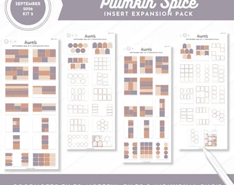 September 2026 Kit 2 Planner Insert Expansion Pack | Plumkin Spice | Goodnotes Files + Noteful Files + Individual PNGs