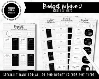 Budget Volume 2 | Shape Inserts | Budget Inserts for Widget Shapes | Goodnotes File + Individual PNG's included!