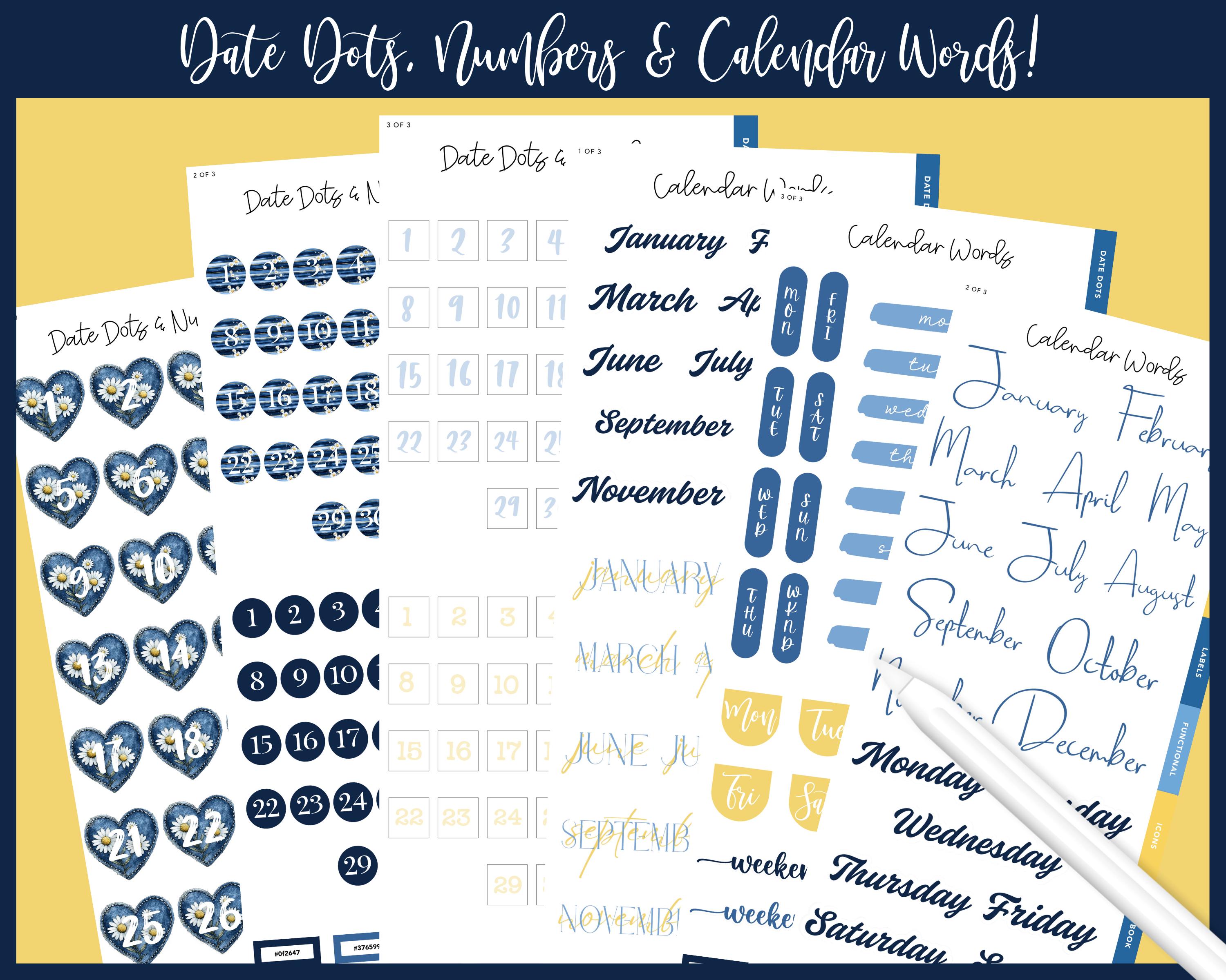 Mini Split Sticker 2025 Kit 24 Split Screen Sticker Book | Where the Daisies Grow | Summer ...