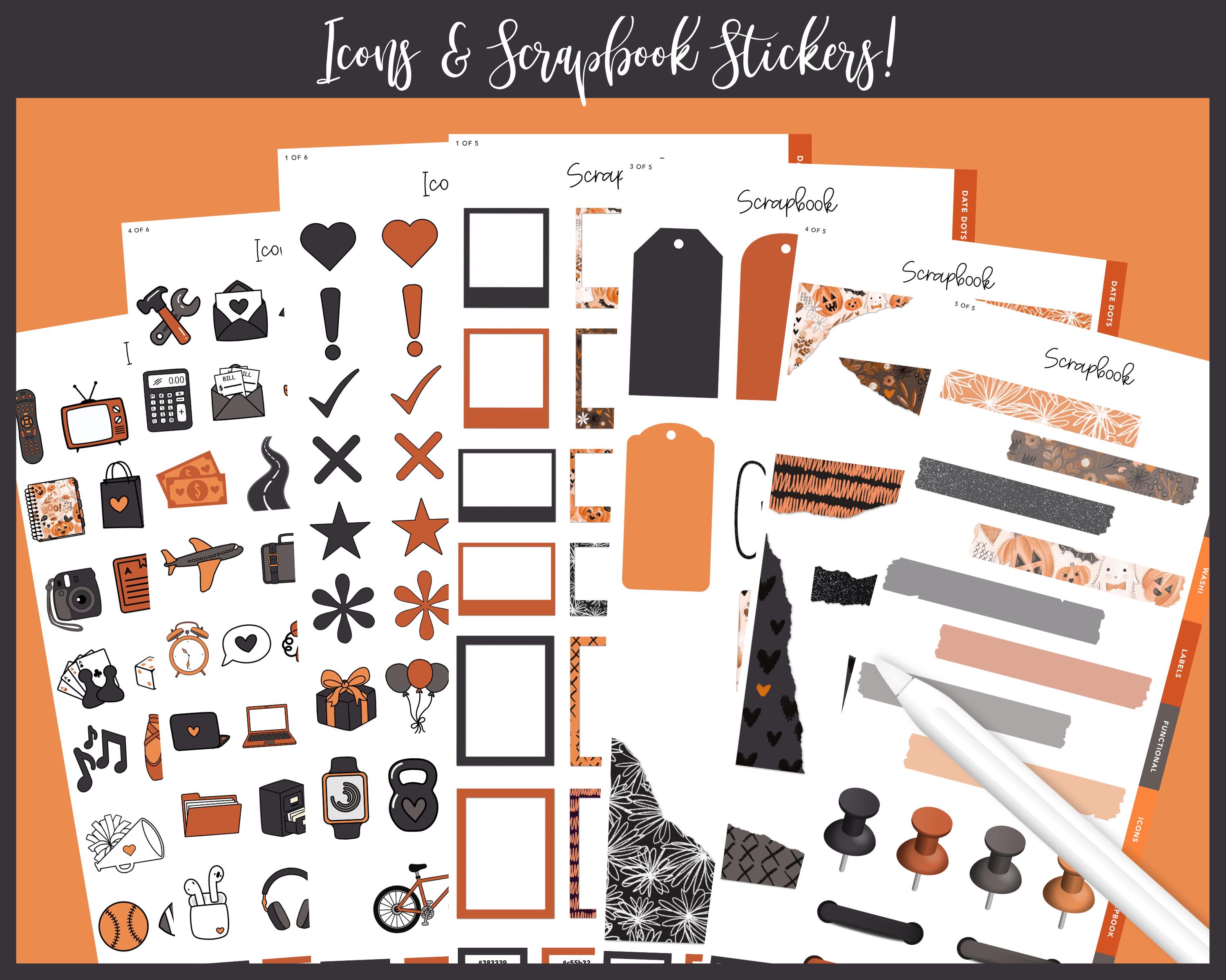 Split Paper Sticker 2025 Kit 33 Split Screen Sticker Book | Spooktacular Fun | Halloween ...