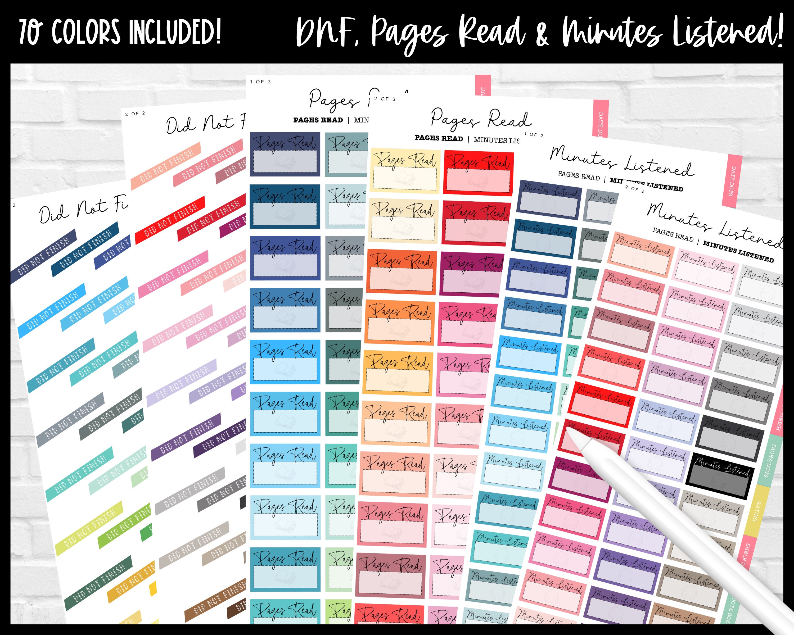 Pre Read Sticker Reading Sticker Book | Over 700 Stickers in 70 Colors | Hyperlinked ...