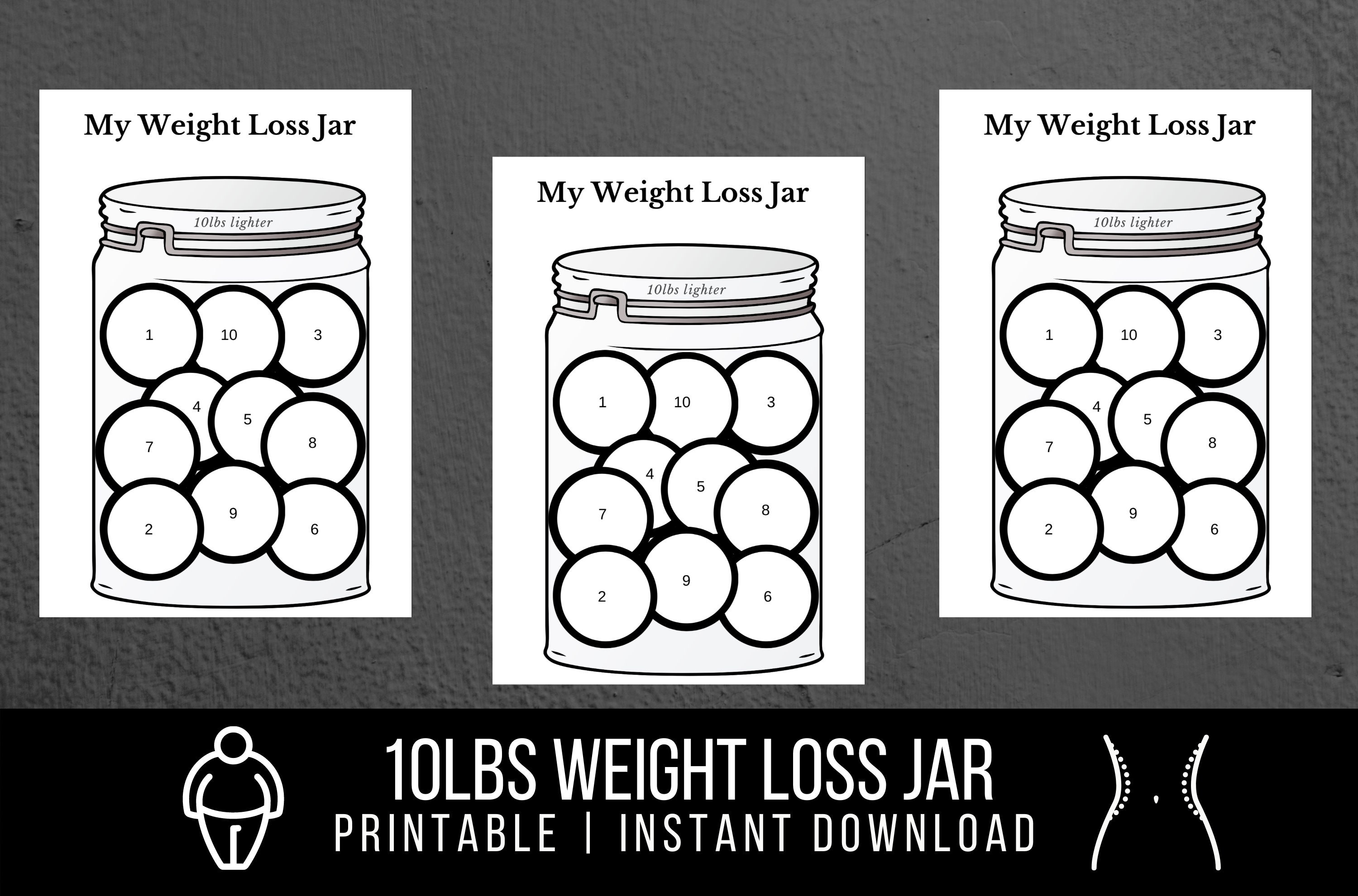 printable-weight-loss-tracker-journal-digital-weight-loss-etsy