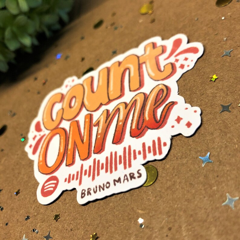 Count On Me Spotify Code Sticker Etsy