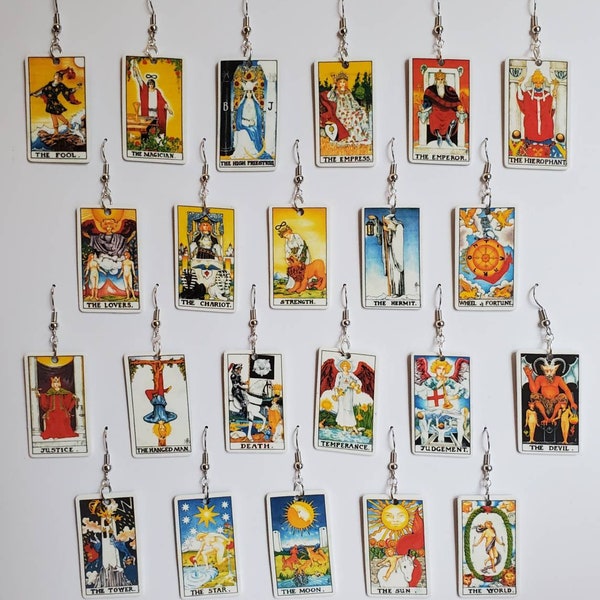 Tarot Card Earrings - Choose your Own Cards! - Major Arcana