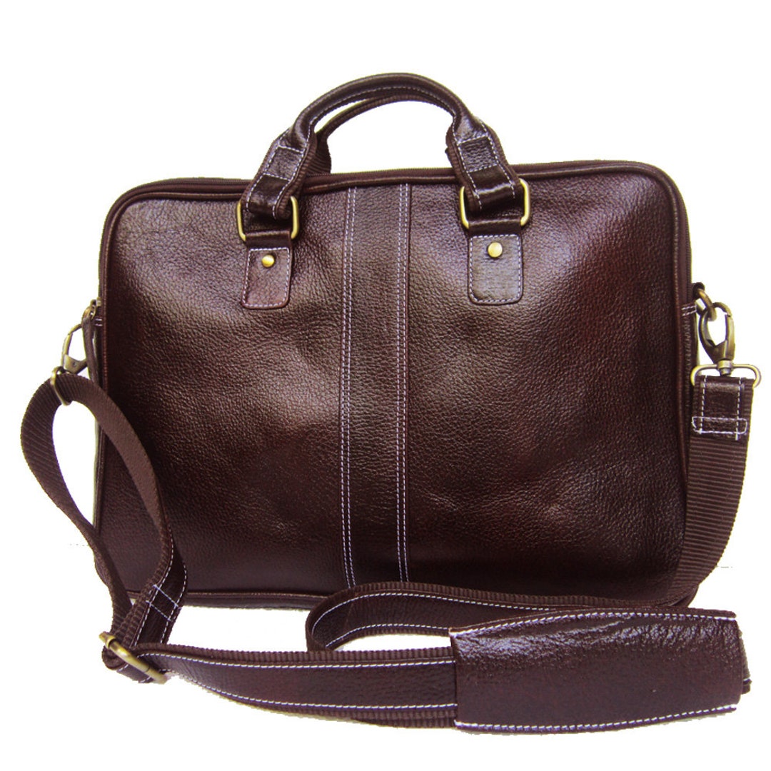 Classic Leather Laptop Bag Office Bag With Complimentary Free Etsy