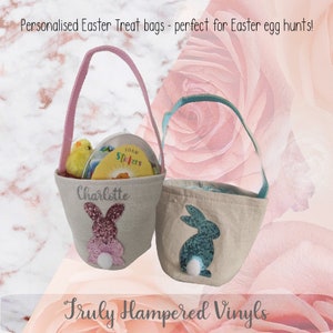 Easter bags, easter egg hunt, personalised, easter gift, boy, girl