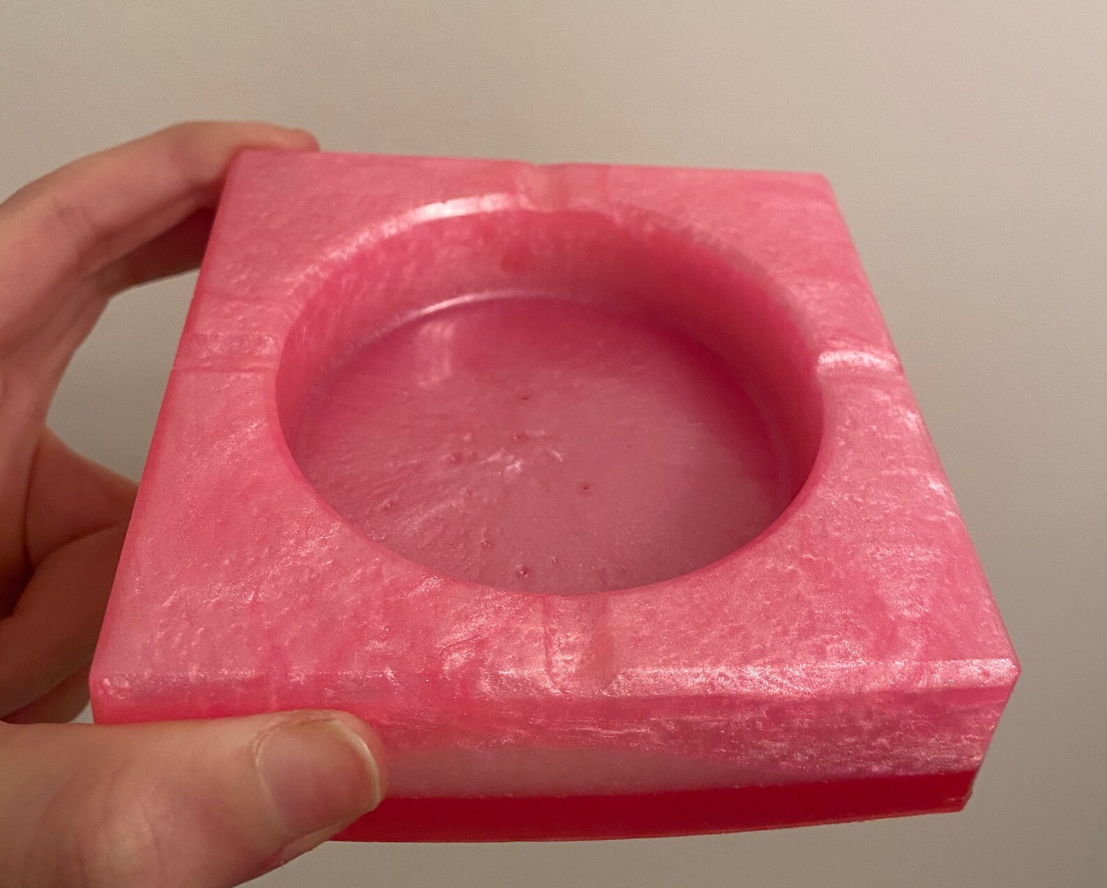 Pink ashtray Etsy