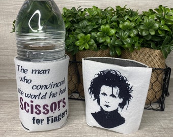 SCISSORS FOR FINGERS - Edward Scissor Hands Johnny Depp Cozies for Soda Beer Water Bottle