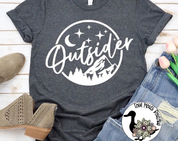 OUTSIDER Camping Hiking Themed RV T-Shirt