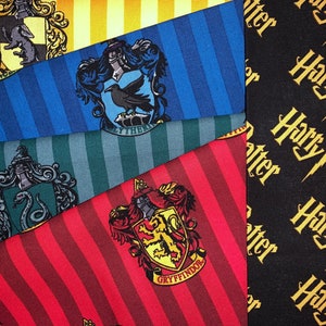 Verzending op DEZELFDE DAG Harry Potter Zwadderich Huffelpuf Ravenklauw Griffoendor-stof 100% katoen, alleen FQ Fat Quarters
