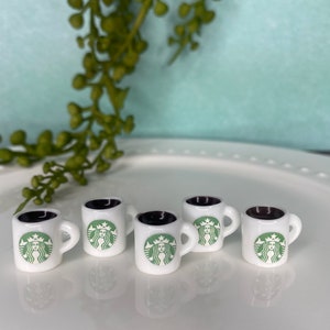 Miniature STARBIES Coffee Cups Boba Drinks Frappuccino Whipped Cream Drink Toys Jewelry Making DIY
