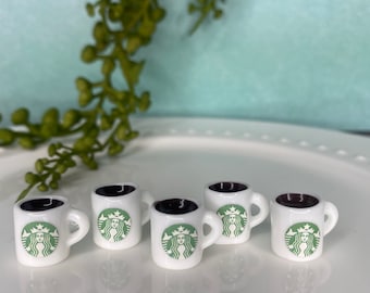 Miniature STARBIES Coffee Cups Boba Drinks Frappuccino Whipped Cream Drink Toys Jewelry Making DIY