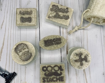 Moisturizing GOATS MILK and OATMEAL Body or Hand Soap Bar for Men Naturally Grown Loofah Sulfate Paraben Free Vegan