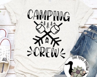 Camping Crew Camping RV Outsider Themed T-Shirt