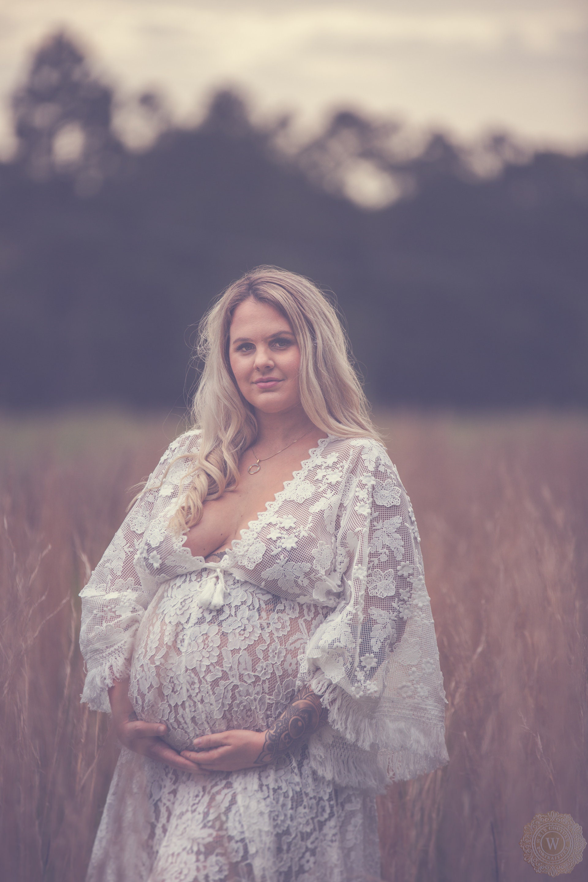 Lace Maternity Dress For Photo Shoot Boho Beach Maxi Lace Etsy 