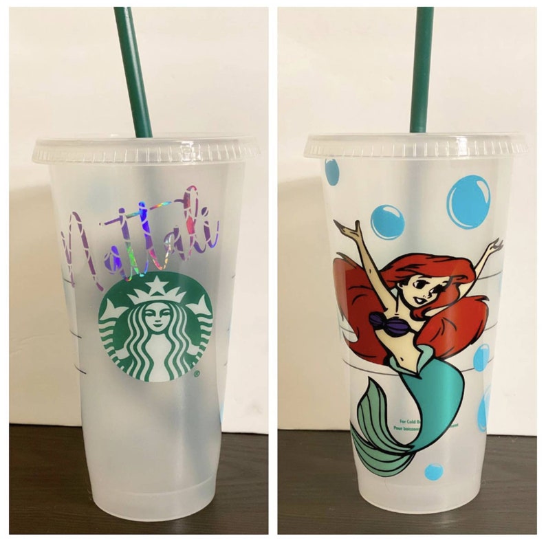Fully customizable Starbucks cups. vinyl designs and fully Etsy