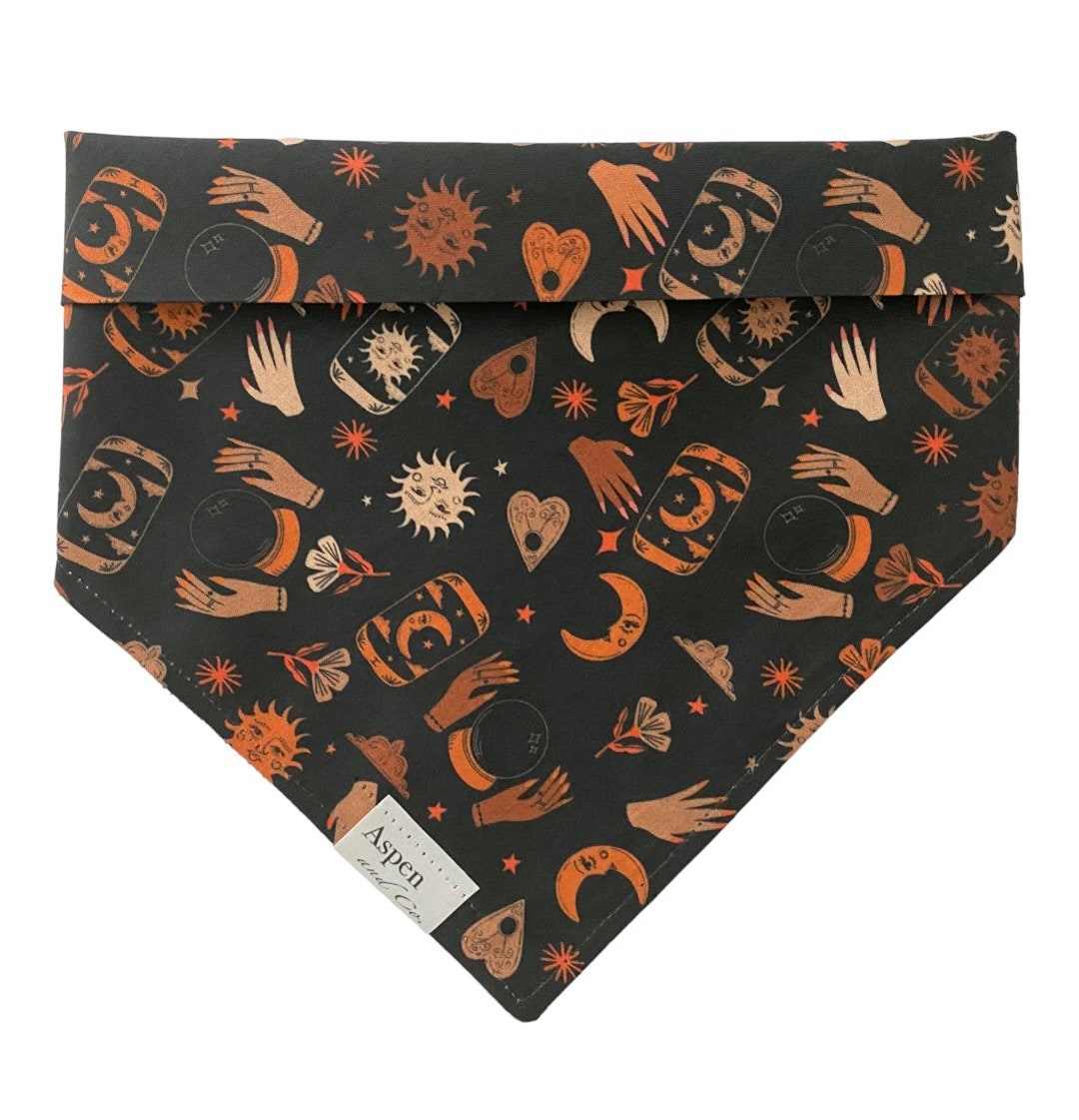 Dog Bandana Fortune Fortune Teller Dog Bandana, Witchy Dog Bandana