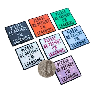 Training Dog Patch – Be Patient I’m Learning Holographic Patch for Vest or Harness