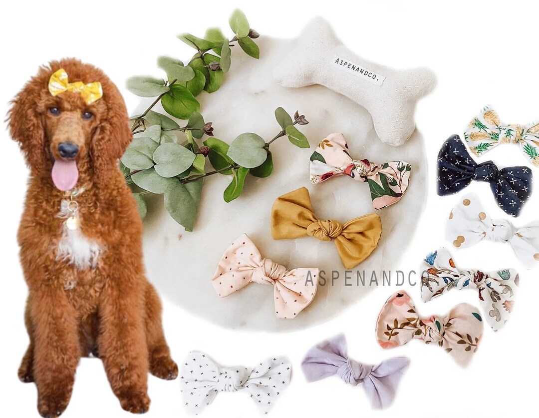 Dog Hair Bow, Classic Dog Hair Bows, Dog Hair Clip, Dog Bows, Hair Clip