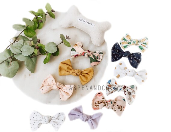 etsy dog bows