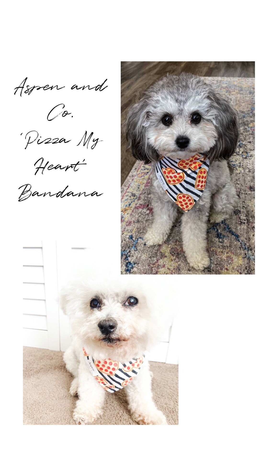 Hunde Halstuch Pizza My Heart Futter Hunde halstuch Welpe Etsy