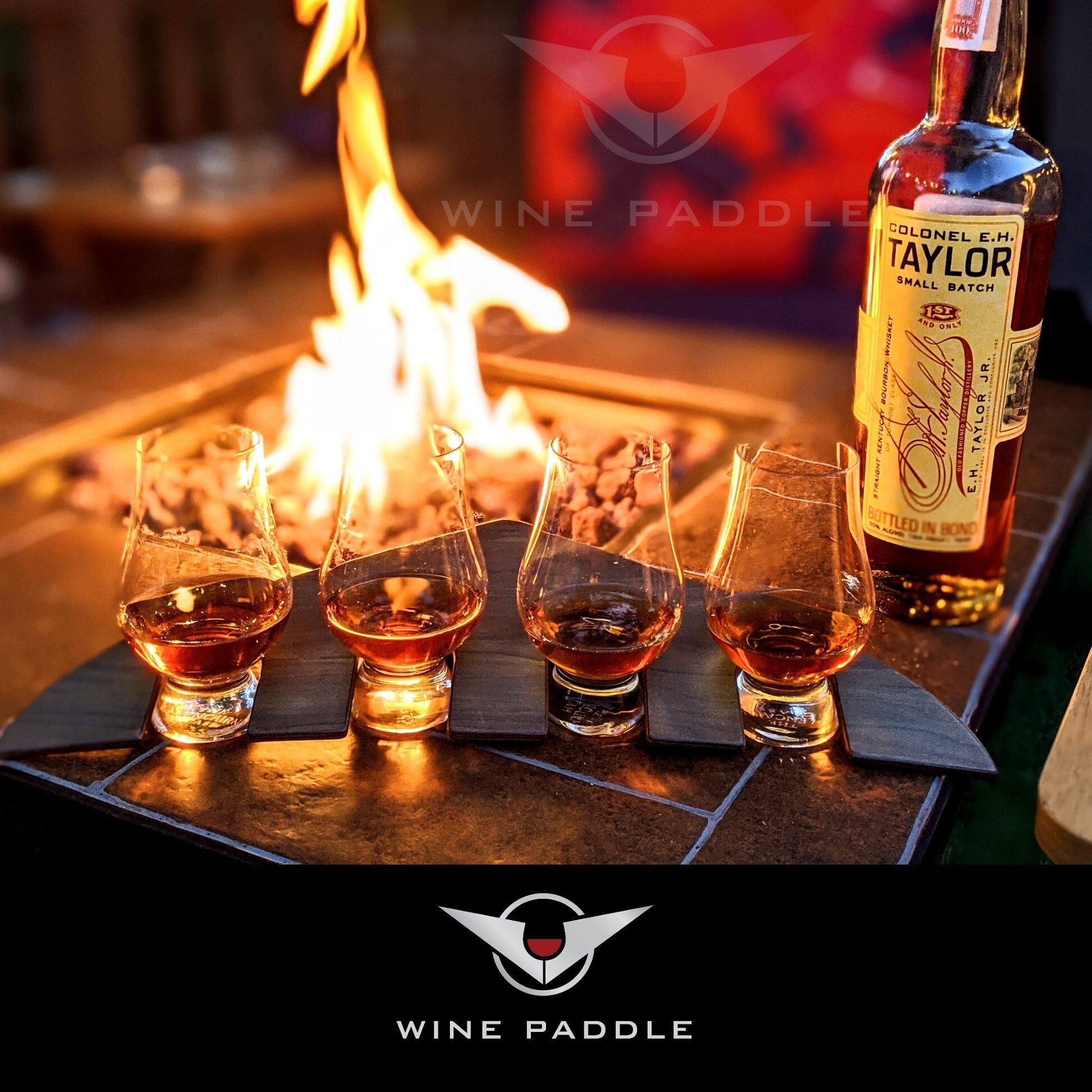 Whiskey Paddle With Glen Cairn Glasses Etsy