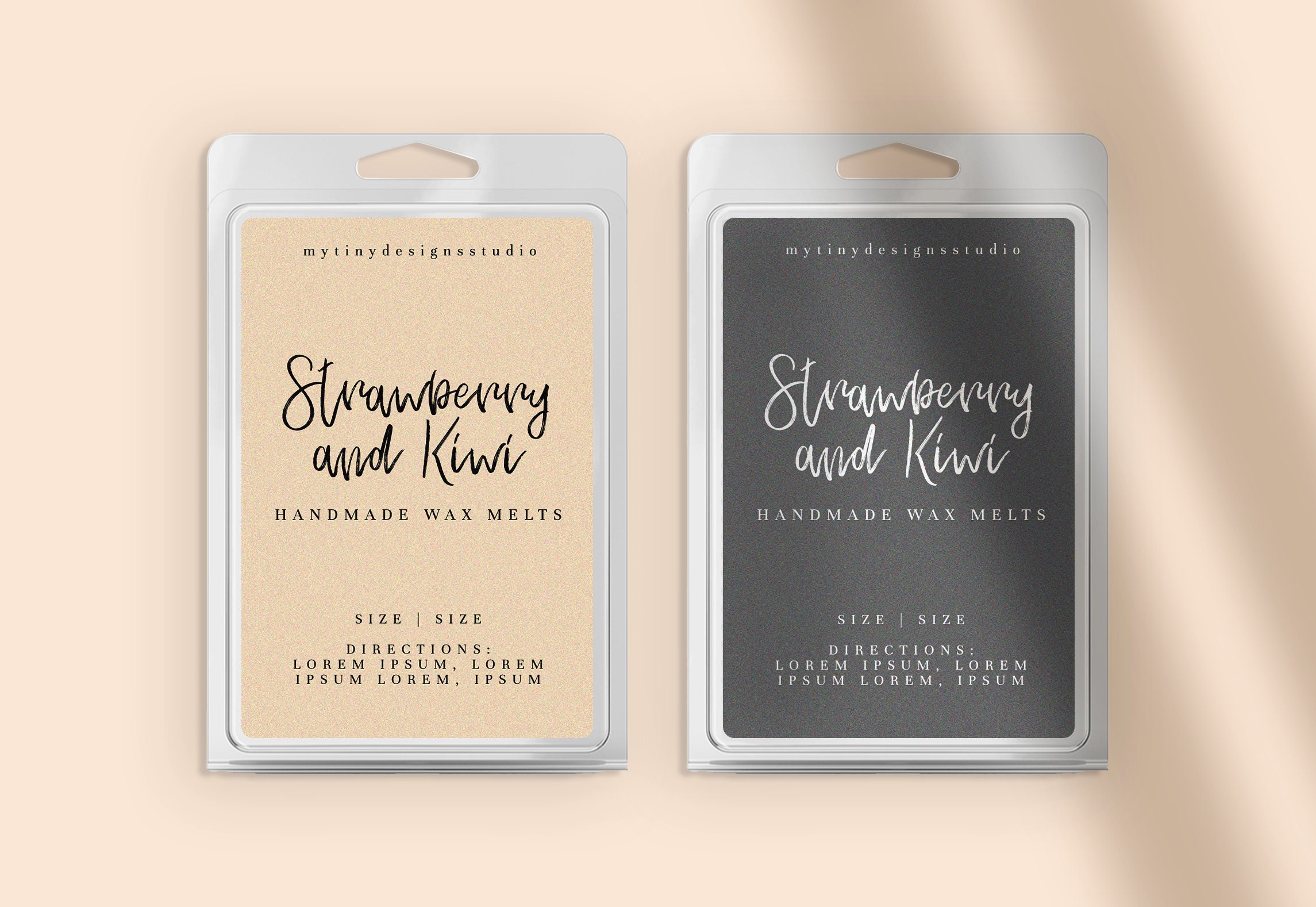 Aesthetic Minimalist DIY Wax Melt Labels / Editable Wax Tart Etsy