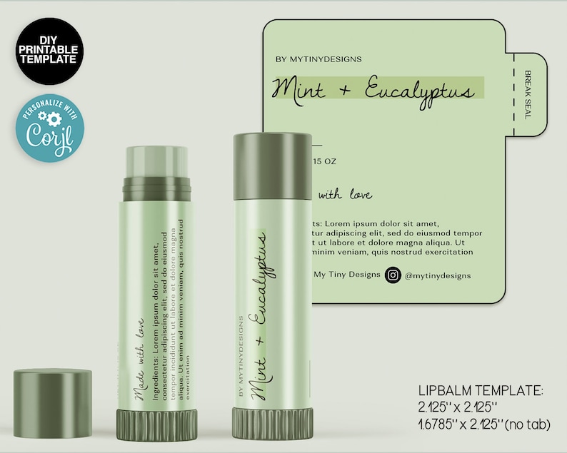 Image 6 for Free Chapstick Label Template