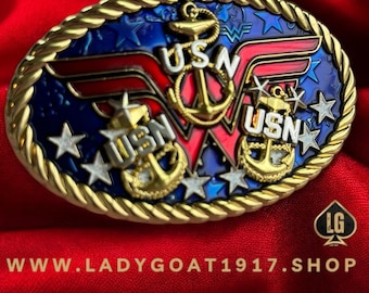 WW Chief Belt Buckle | Lady Goat | Sailor | Chick Chief | Old School Anchor | 4th July