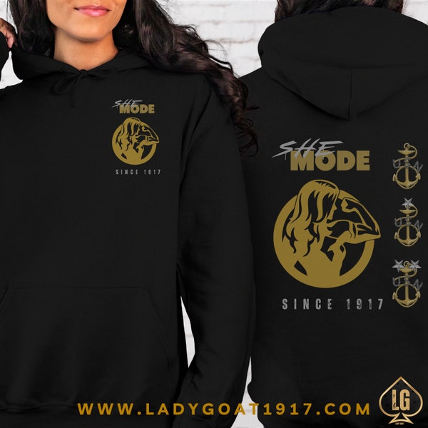 She Mode Hulk | Navy Chief | Navy Goat | Lady Goat | Custom Chief Hoodie  | Gift for Navy Chief | Season Apparel | Navy Hoodie | 1917