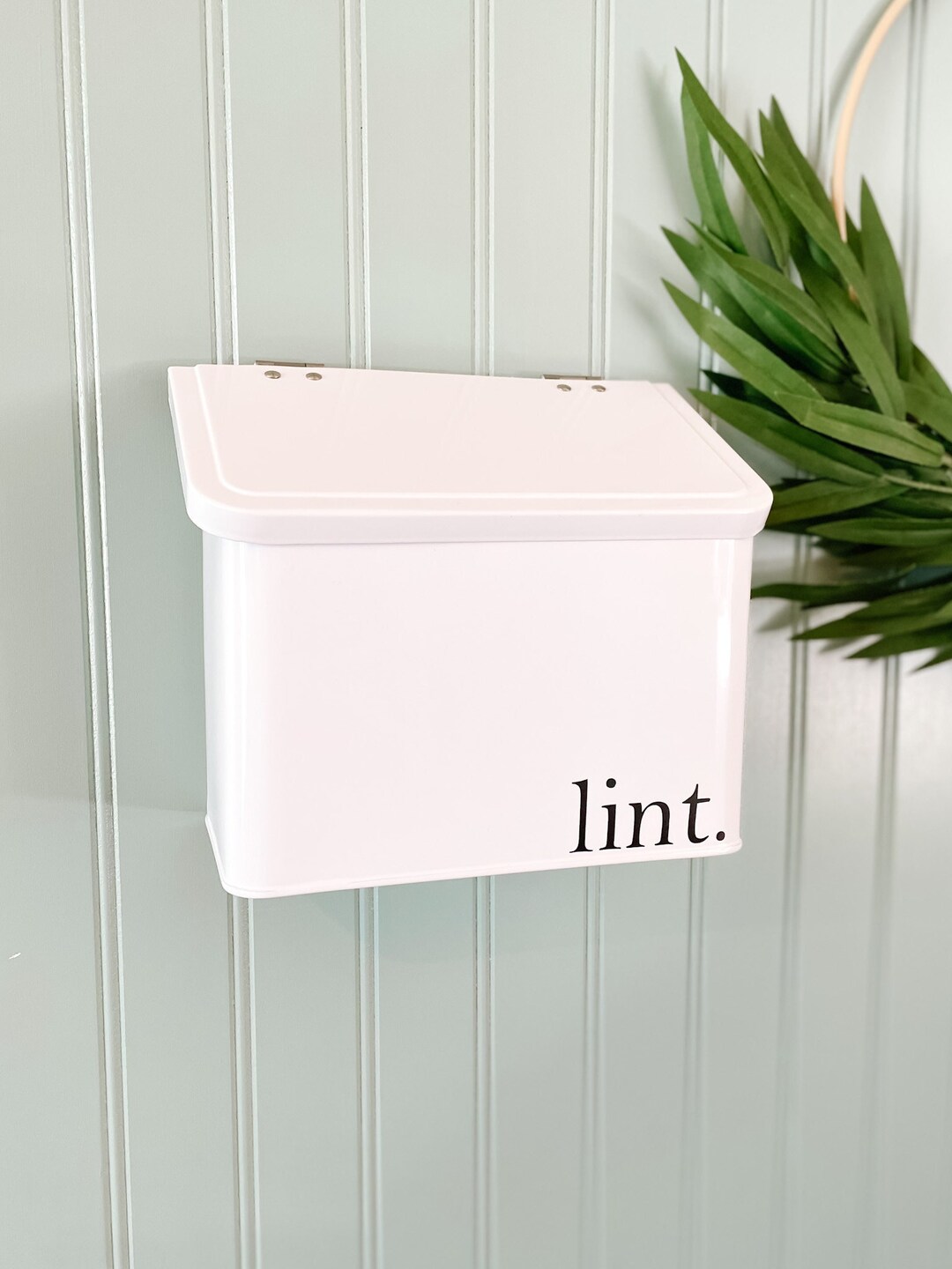 Wall Mounted Laundry Lint Bin, Laundry Room Organization, Modern