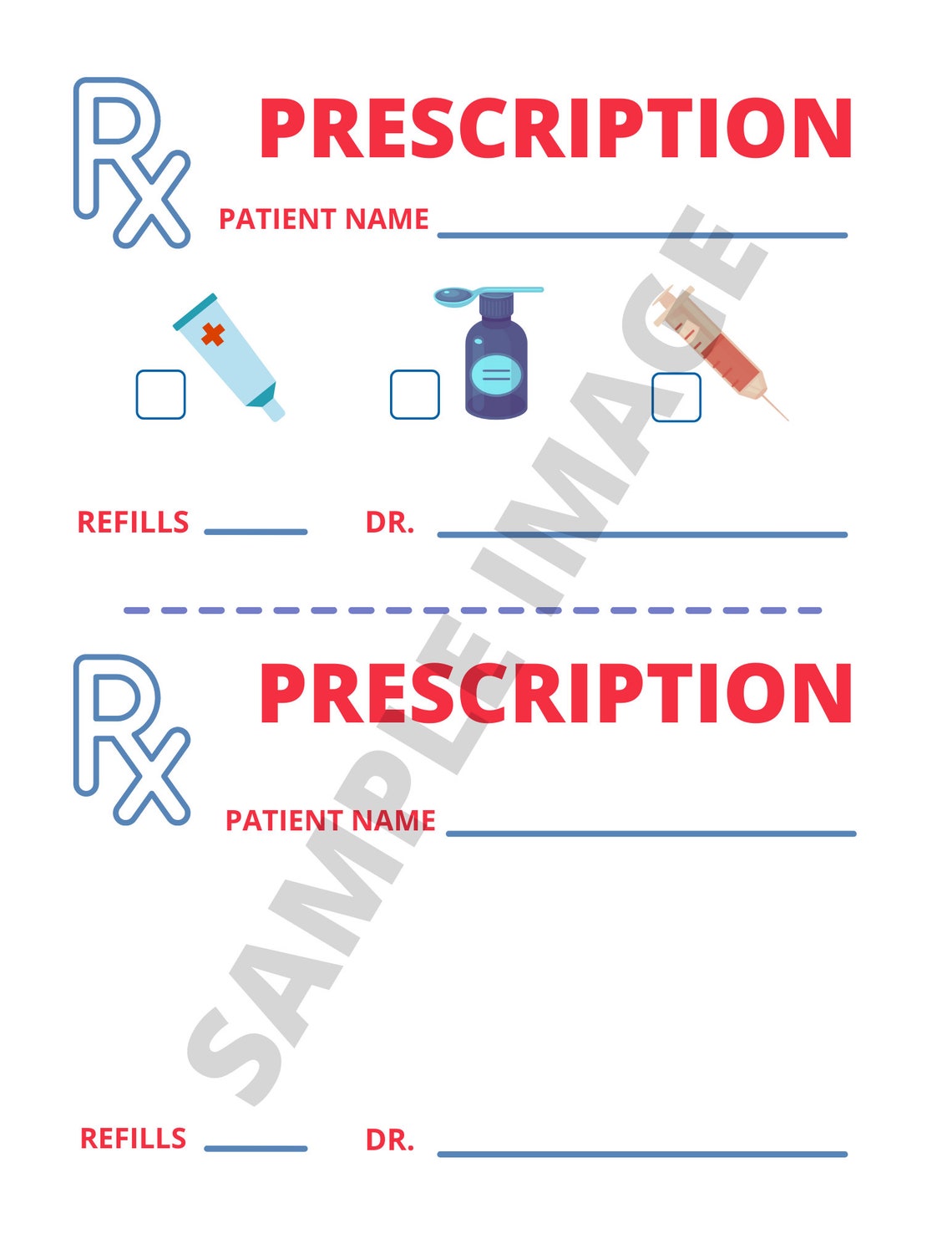 Doctor or Nurse Pretend Play Instant Digital Download PDF - Etsy